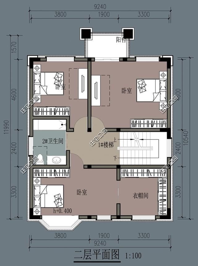 9x12三层自建房,25万也能盖成私人豪华别墅