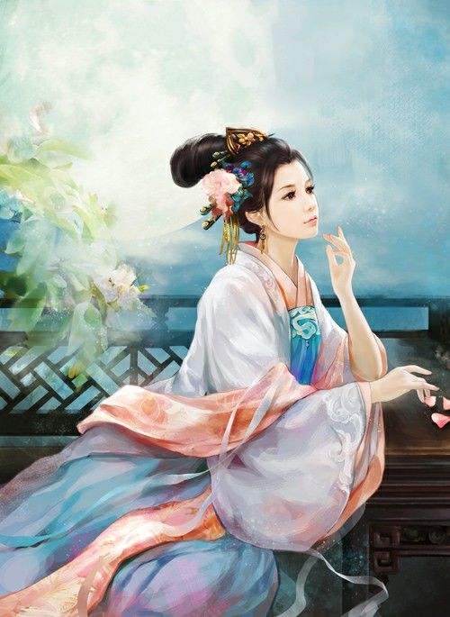 中国风古典美图 游戏插画大师手绘作品 比欧美风如何