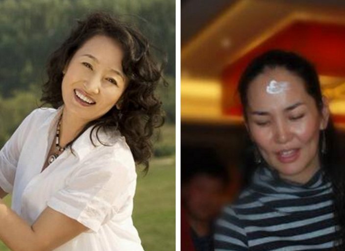 56岁腾格尔一家旧照,小18岁"丑妻"憔悴沧桑似大妈!