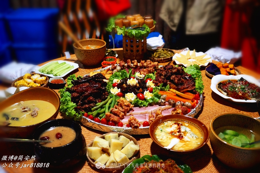 傈僳族手抓饭,独特生态美食盛宴