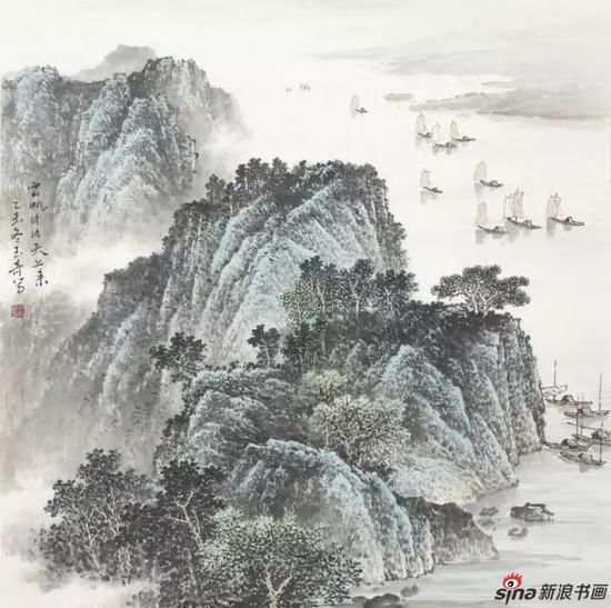 萧平评佘玉奇山水画:继承好传统 拓展新境界