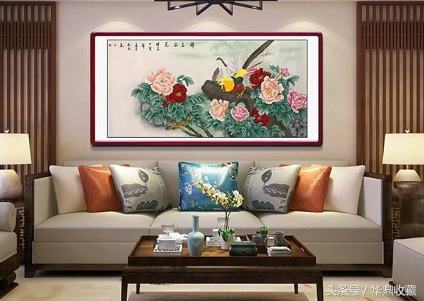 工笔花鸟淡彩牡丹开创者徐凤秋国画作品《锦上添花》