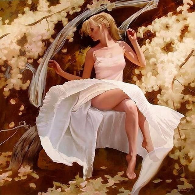 俄罗斯女画家水彩画中的美女人体神秘性感,让人着迷!