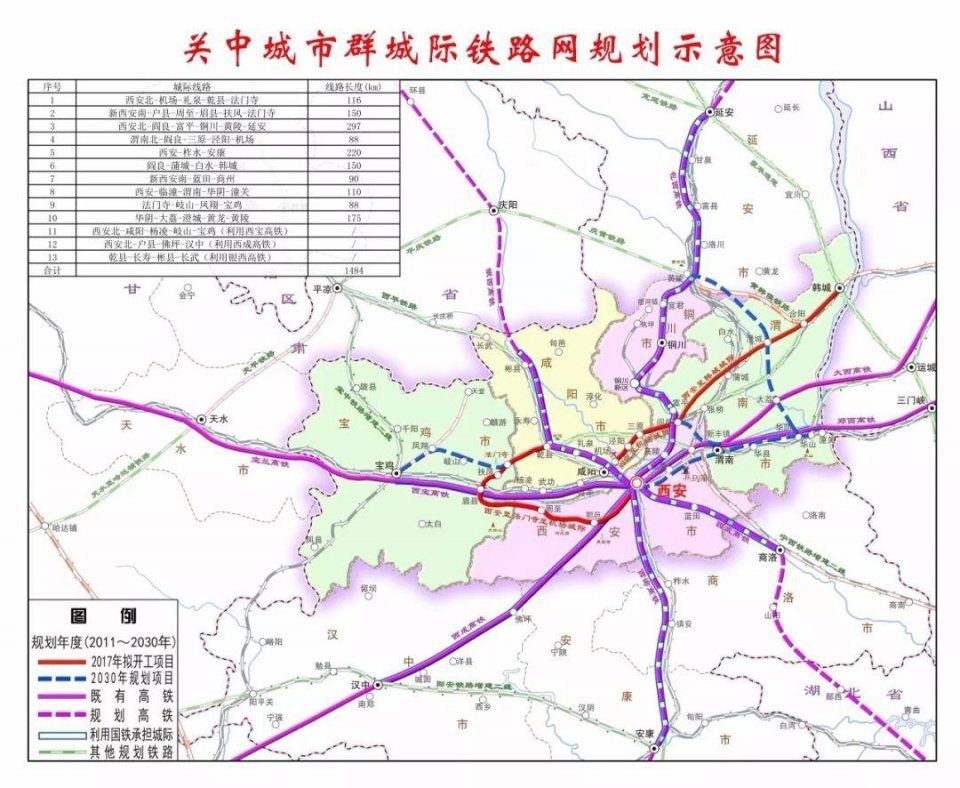 西咸一体化加速,地铁5,11号线将直达咸阳主城