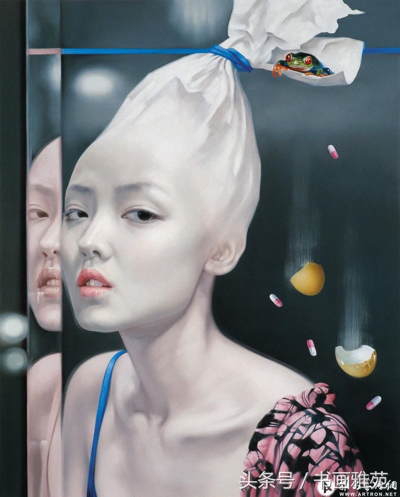美籍华裔女画家何红蓓油画作品
