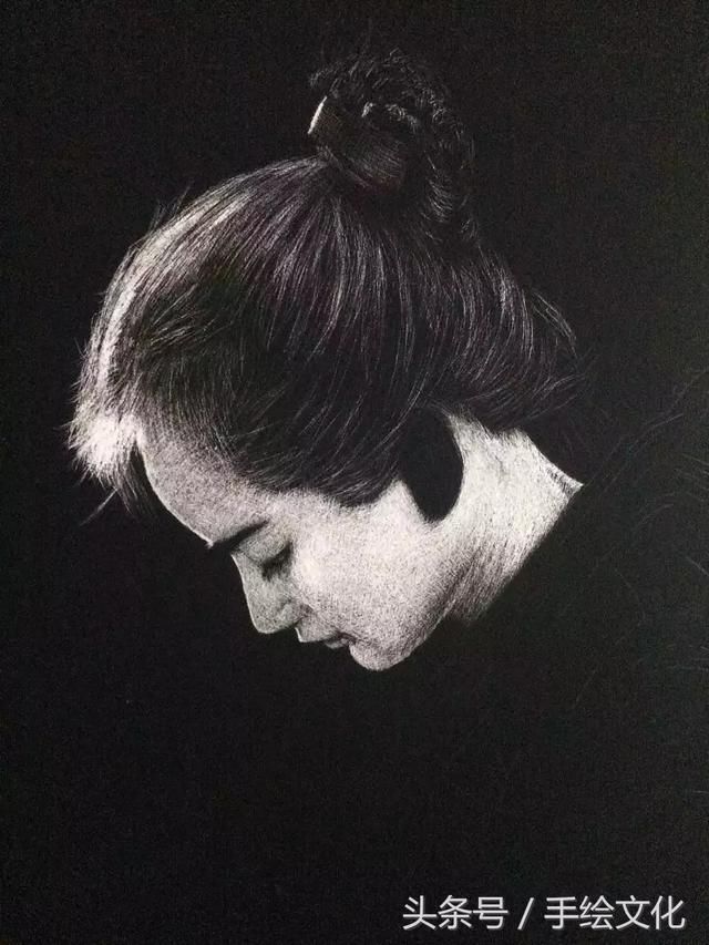好强悍的人物刮画,立体感特别强