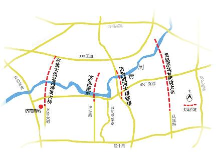 跨黄"三桥一隧"位置基本确定 新旧公路大桥将仅隔33.