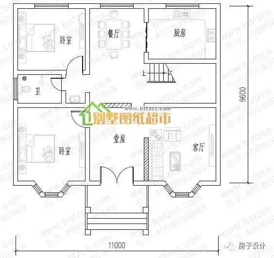 8款带堂屋的二层小别墅,超适合农村建的功能布局