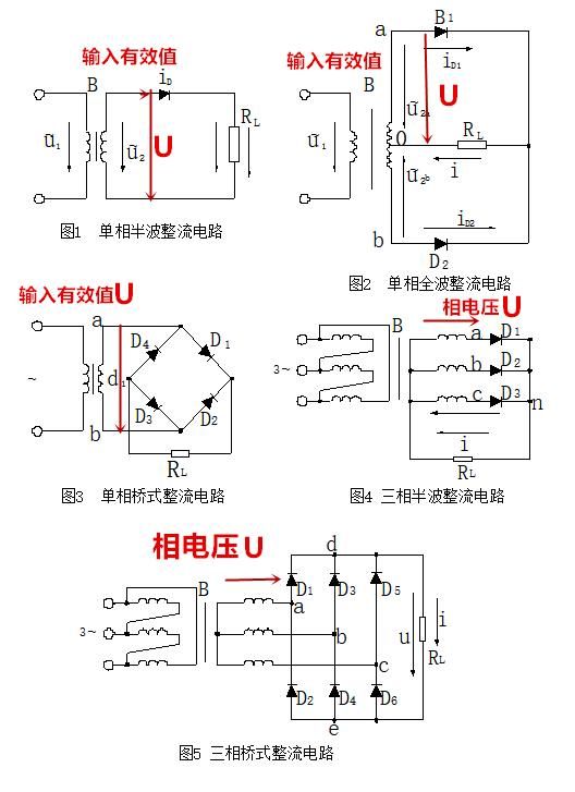 二极管整流电路图