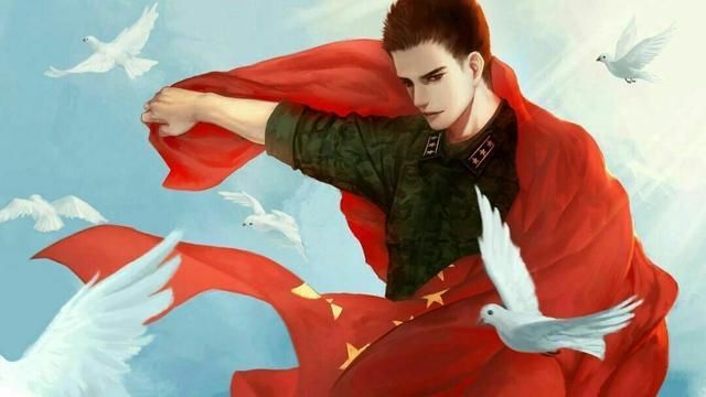 动漫军人壁纸图片 致敬中国军人 卡通世界