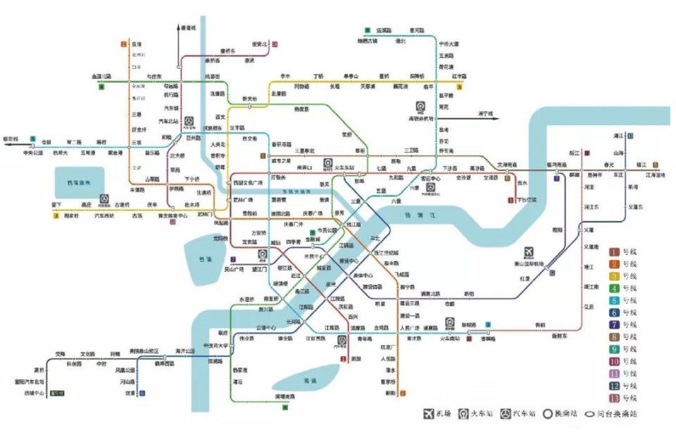 2022年杭州地铁运营图(参考)