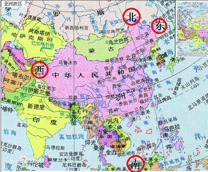 许多地方一直未最终确定,所以边界也没有最终勘定;二是中国的海上邻国