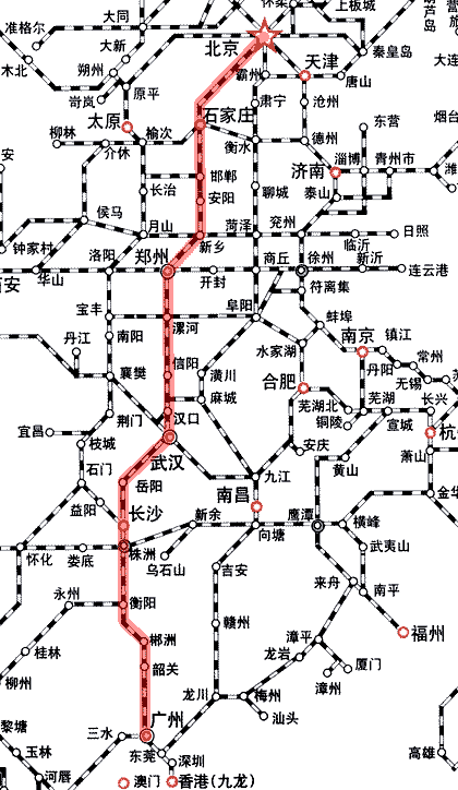 那么当然,这条铁路肯定应该就是国内最长的铁路干线了,毫无疑问就是京