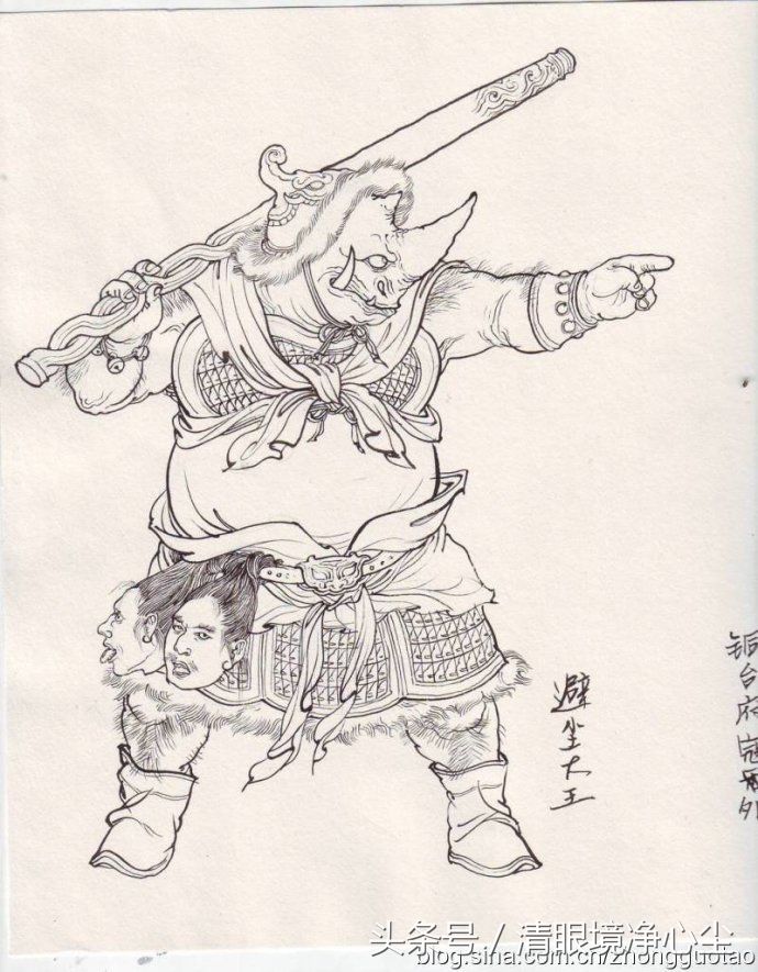 手绘的西游记人物,女妖怪还能这么美?