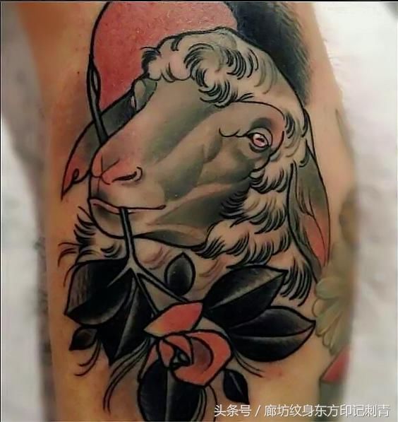 十二生肖系列纹身之生肖羊