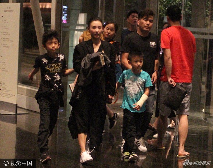 谢霆锋和张柏芝的儿子,网友:谢振轩和谢振南这么大了