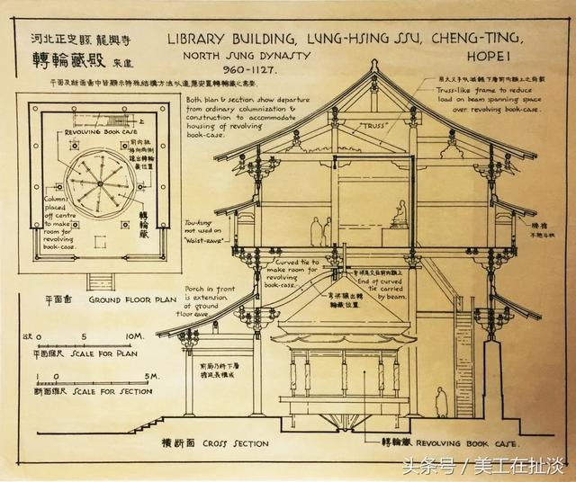 大师梁思成的手绘建筑