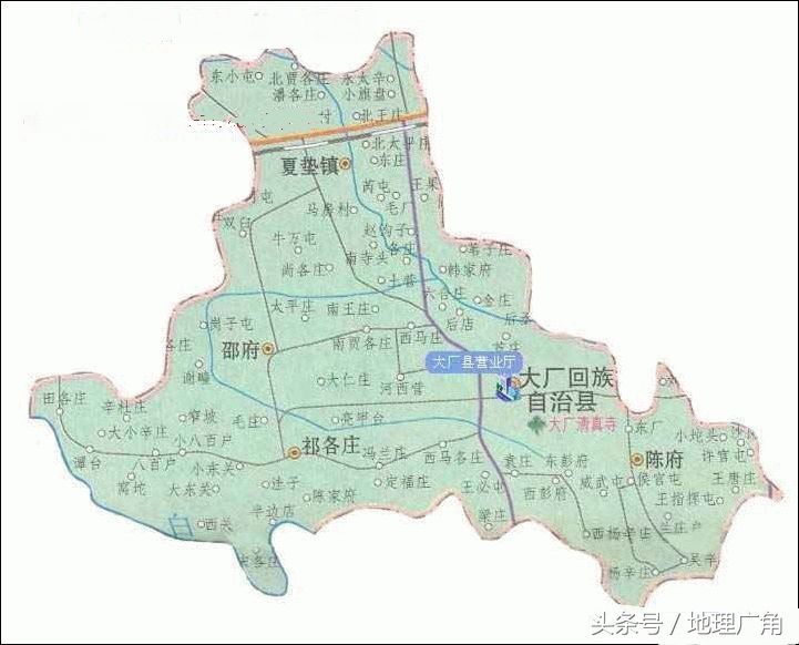 廊坊市行政区划地图