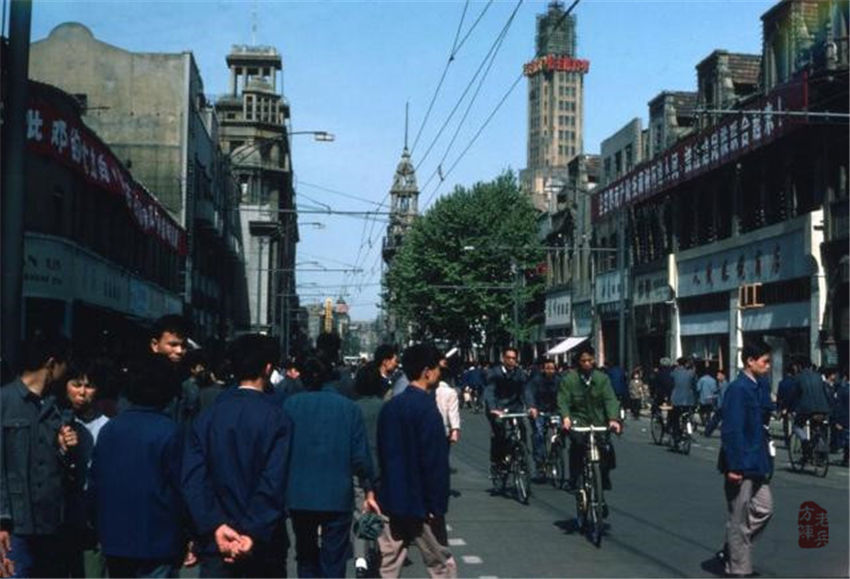 英国人拍摄:1976年上海街景民情彩色老照片-北京时间