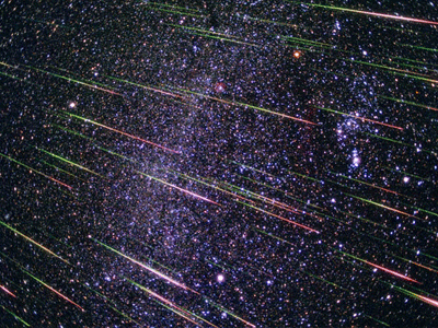 一起来看流星雨,好美!