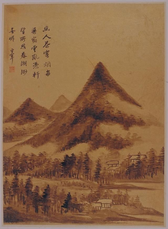 中国古画欣赏:董其昌山水册页3册,各具特色,大师精彩之作!