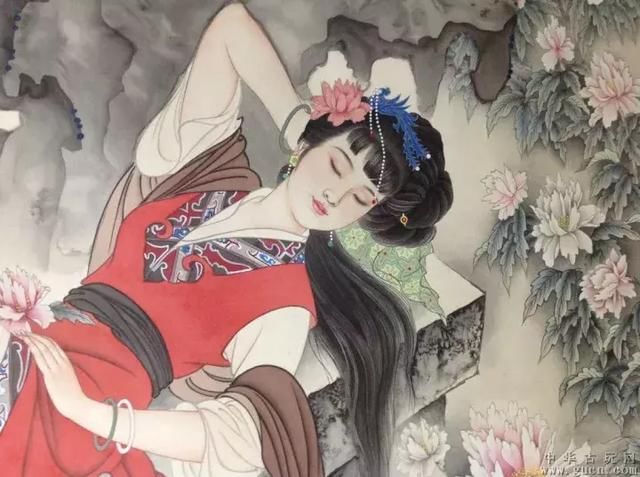画家赵国经,王美芳的仕女画欣赏