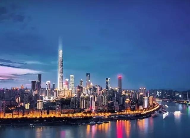 重庆将建成西南第一摩天大楼:431米高,地上99层!