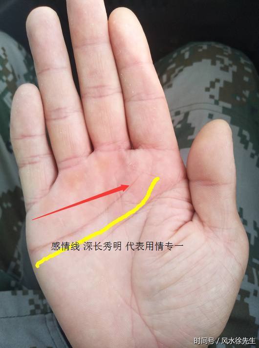 在生命线内侧有一条纹路与之平行的或者相交的代表官运,此官运也可为