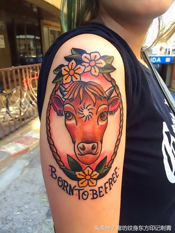 十二生肖系列纹身之生肖牛