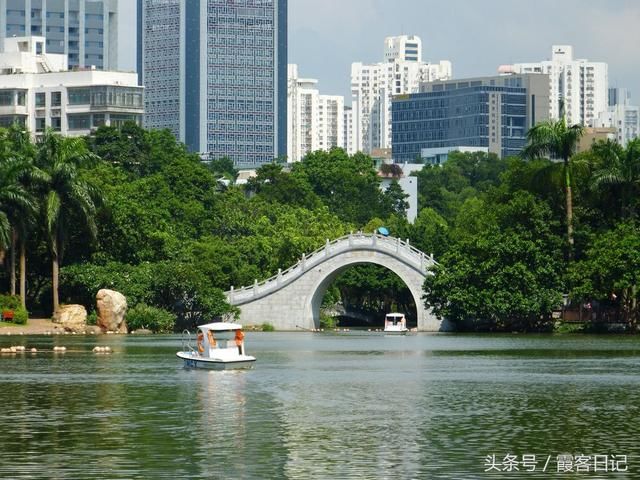 小时候在广州第一次去的公园,标志性建筑是一座五羊石像,代表着整个