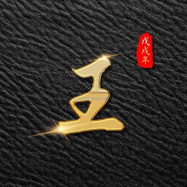 戊戌年 一款高清立体皮质百家姓姓氏微信头像 朋友圈封面图壁纸