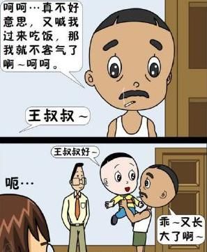 隔壁王叔叔"的截图实际上出自搞笑漫画《阿宅正传,不止《大头儿子