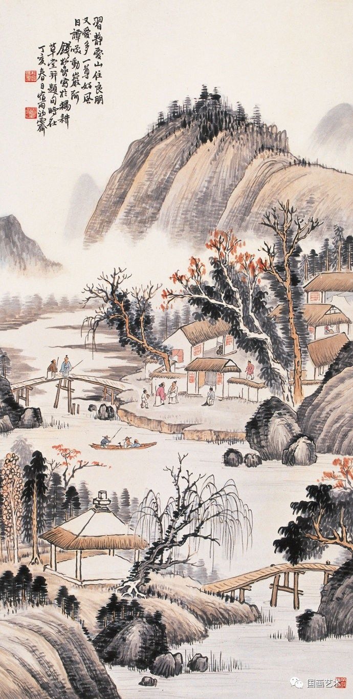 现当代名家:钱松岩国画作品欣赏