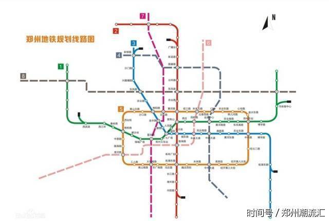 郑州地铁规划示意图