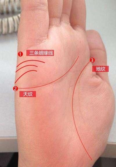 大家在看婚姻线时一定要把手给握起来,有的人则有多条婚姻线.