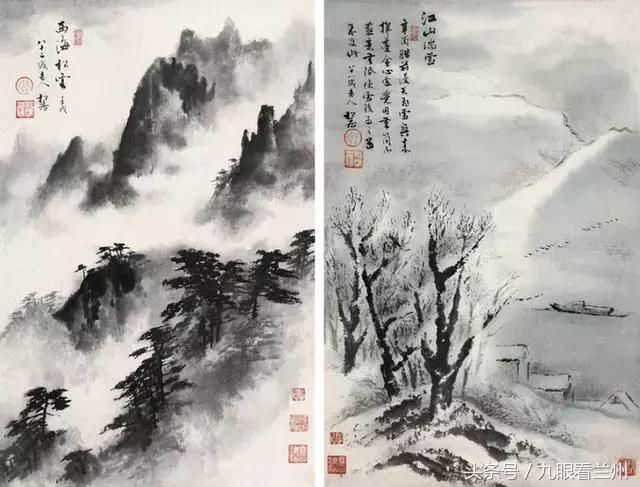 关松房山水画作品赏析,功力高深,笔墨精湛