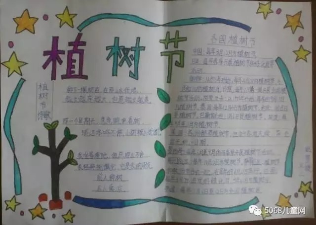 3.12植树节手抄报集锦 总有一款适合你