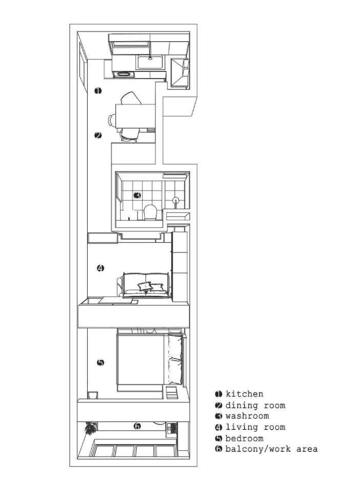 30平出头的南北通透白色长方体空间,布局和家用配器都很完美,舒适没有