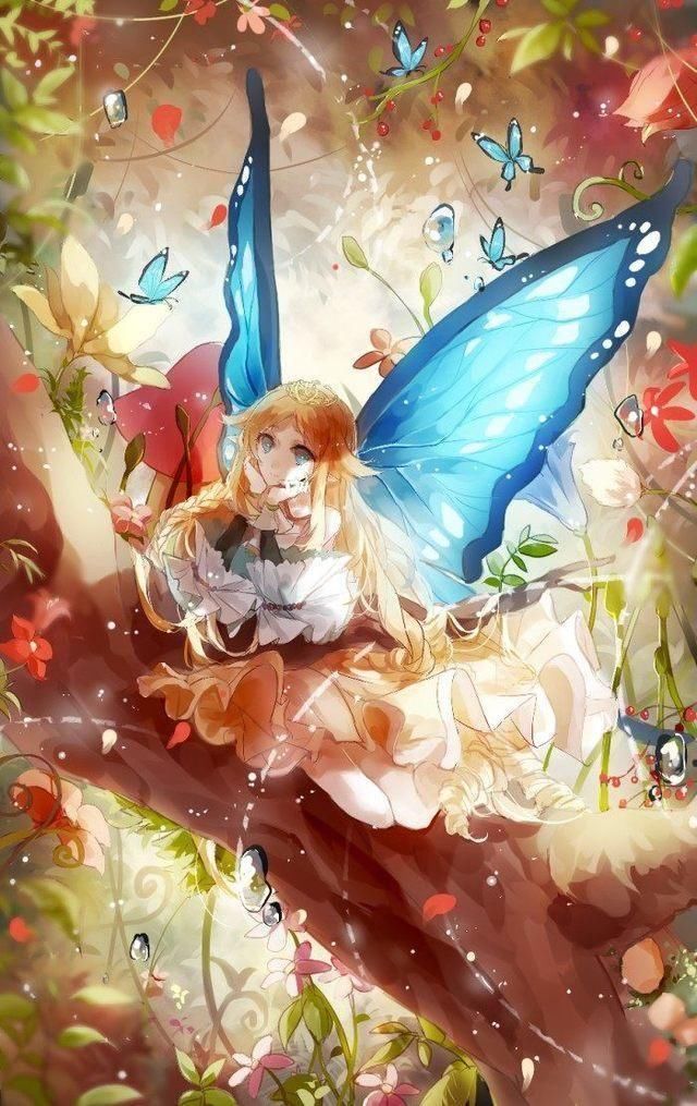 天真善良的双鱼座美眉,这张唯美梦幻的精灵少女插画,是不是很符合你们
