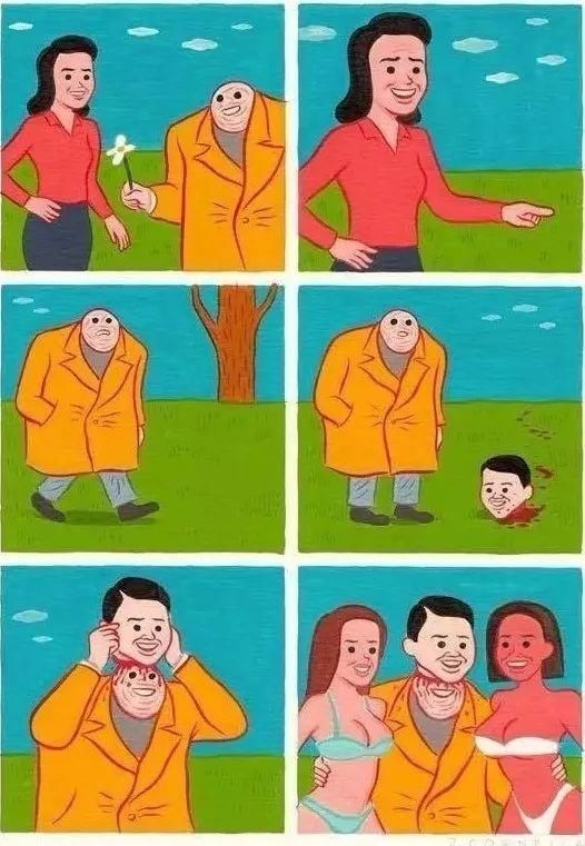 一组直击人性的讽刺插画,细思极恐
