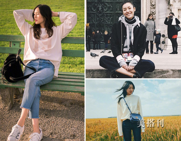 国际超模刘雯的休闲穿搭,彰显与众不同的时尚态度