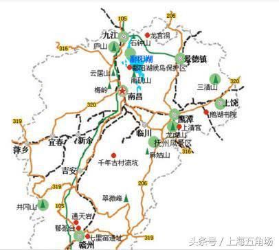 名胜古迹特色风光:景德镇瓷文化,滕王阁 庐山位于中国中部江西省九江