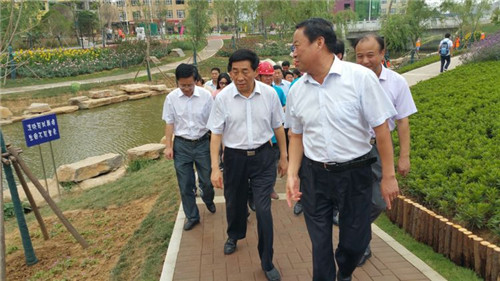 南阳市委书记张文深视察城区防汛和汉城河治理工作