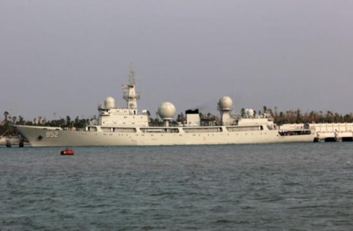 资料图:中国海军852"海王星"号电子侦察船.