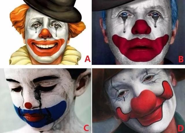 心理测试:哪个小丑哭的最伤心,测测出这辈子最伤你心的人是谁