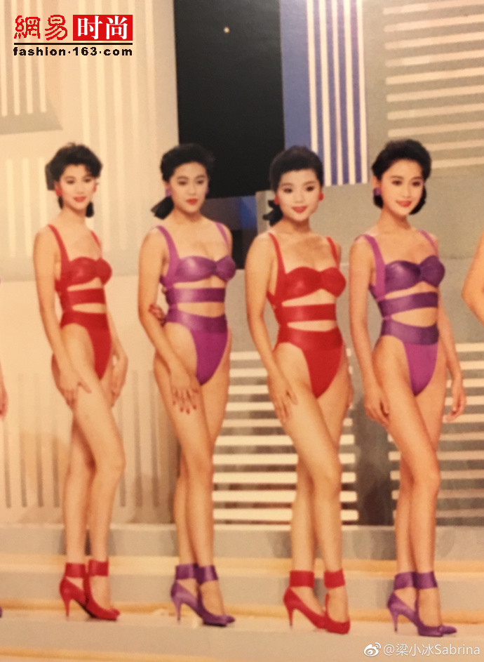 前港姐晒照 20年前港姐选秀时的泳装真好看