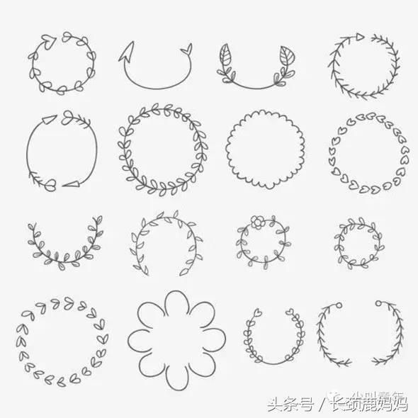 一般在文字内容末尾空白处,段与段之间,手绘上装饰性图画,多以花草或