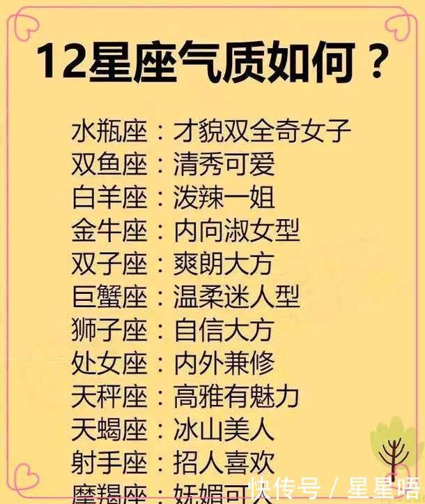 12星座气质如何?