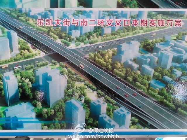 保定第一座城市高架桥乐凯大街高架桥工程情况