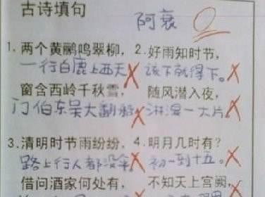 老师批改完这些试卷 估计能气炸了